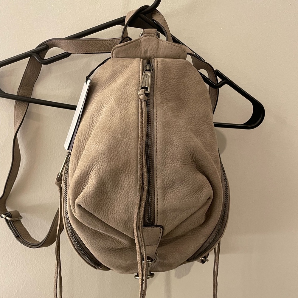 NWT Rebecca Minkoff medium grey Julian backpack